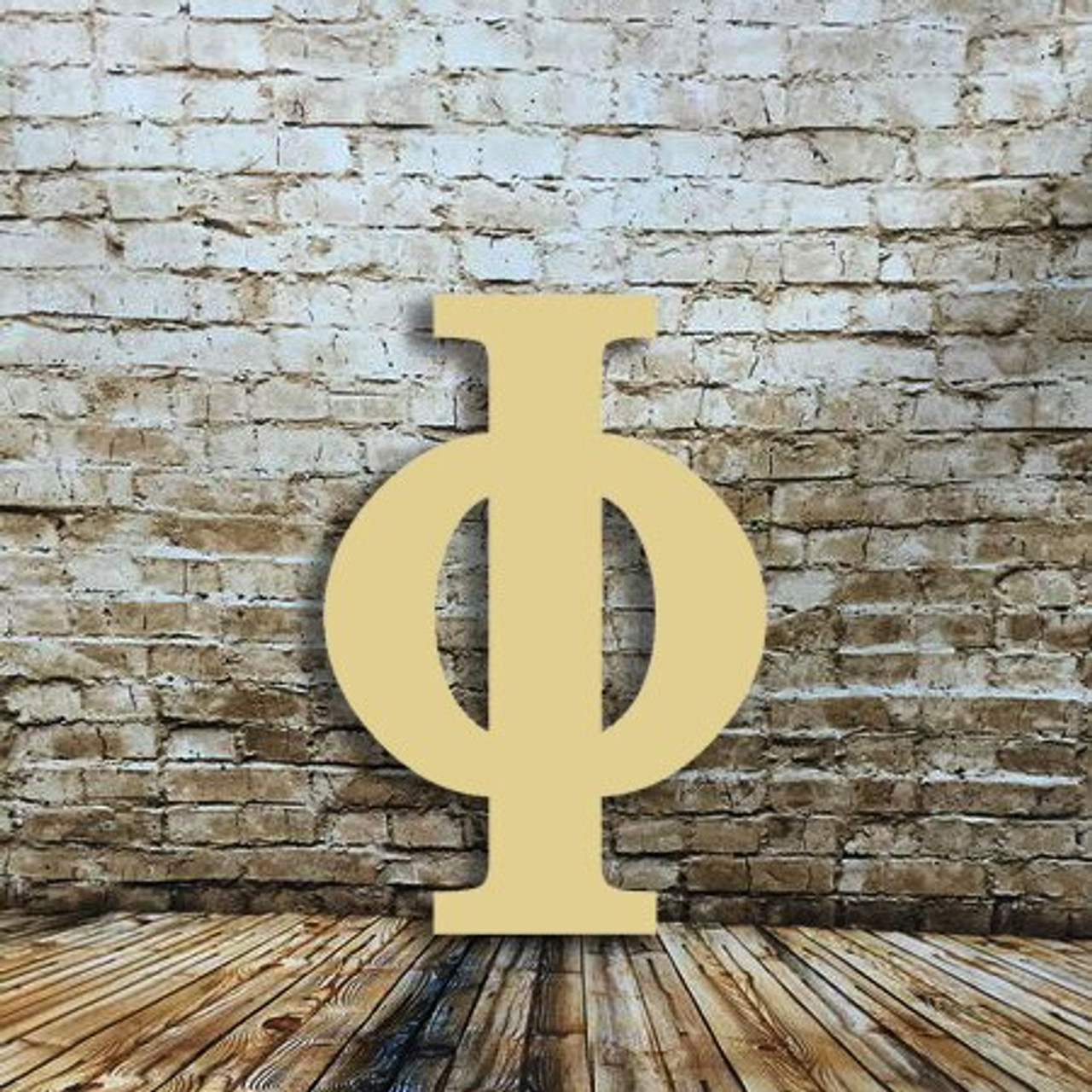 2 Decorative Wooden Greek Letter. 2 Letters per Pack. (Upsilon)