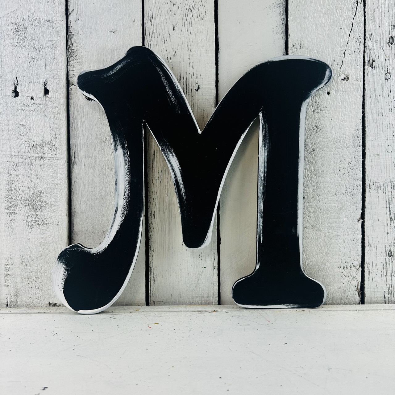 Cursive Wooden Letters S for Wall Decor 14 inch Large Wooden Letters Unfinished Monogram Wood Letter Crafts Alphabet Sign Cutouts for DIY Painting