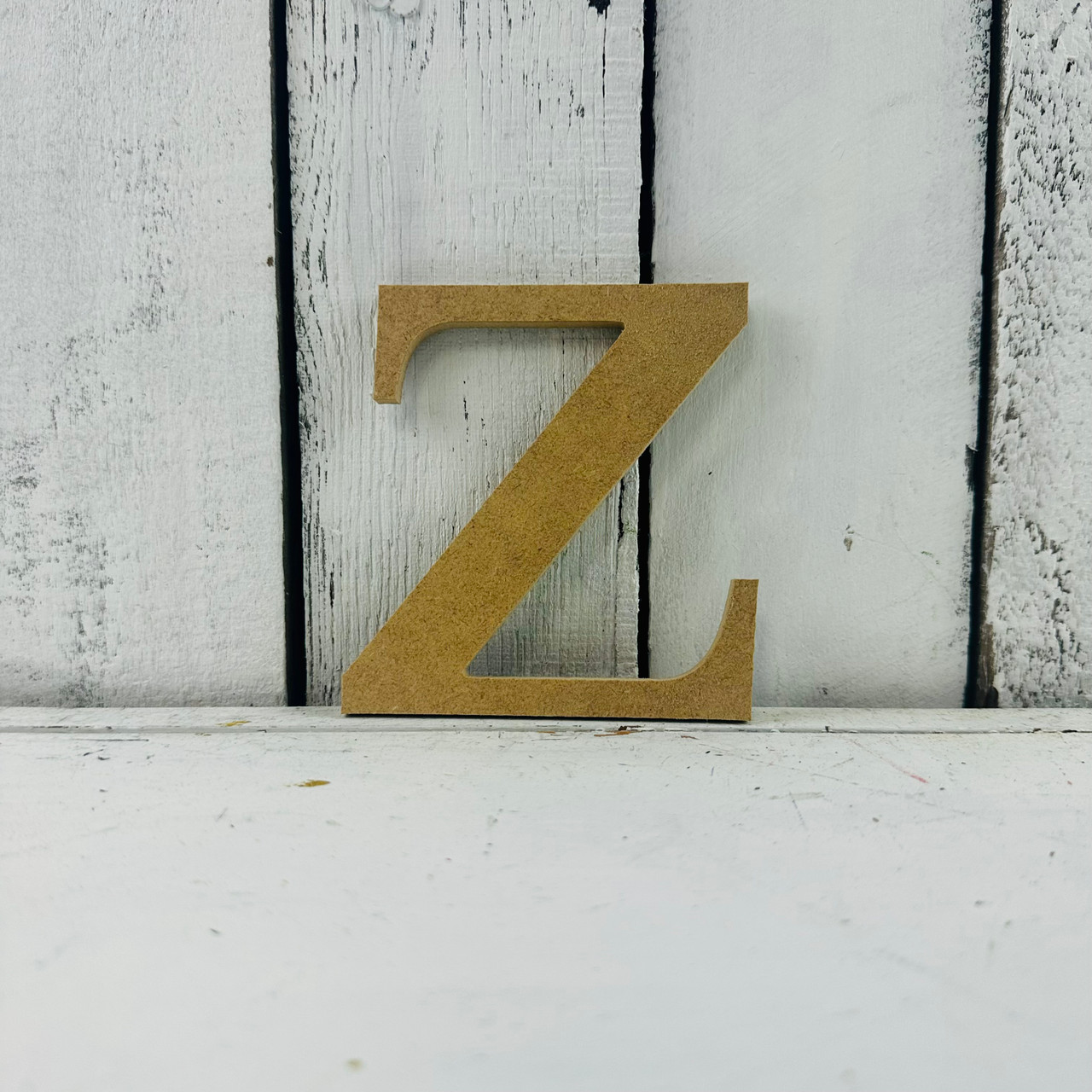Wooden Letters and Numbers, Times Font Unfinished Single Letters