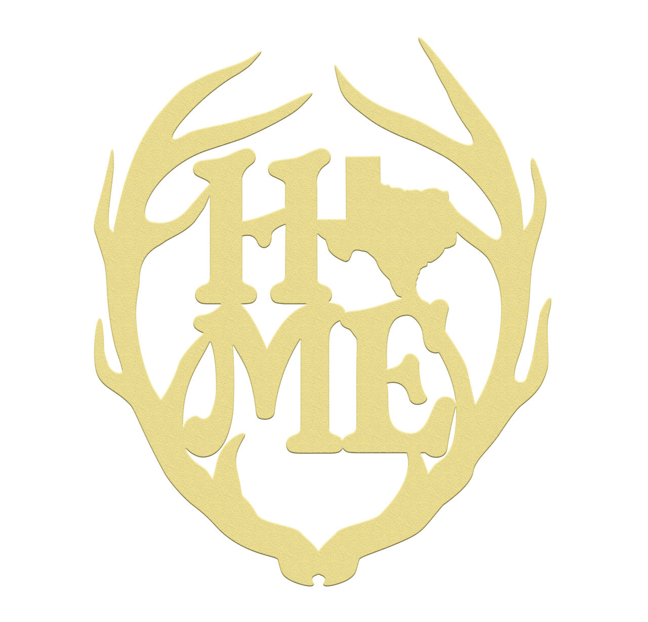 Antler Home State Unfinished Wooden MDF Cutout BuildACross