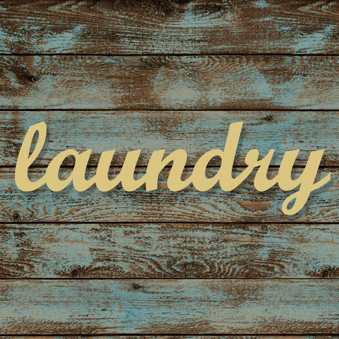 Buy Unfinished Wooden Paintable Connected Script Word Cutout