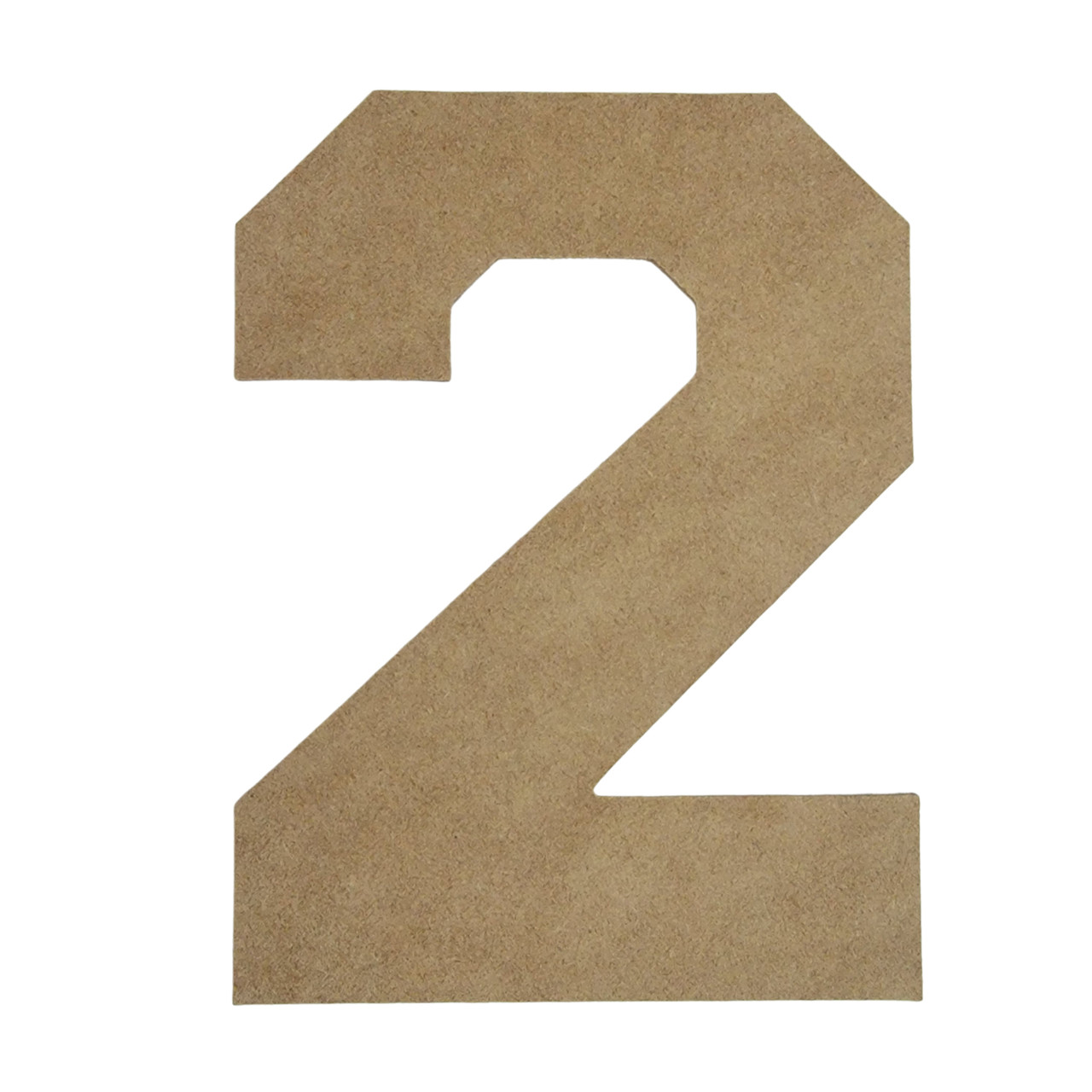 Wooden Number 2, Large Wooden Numbers