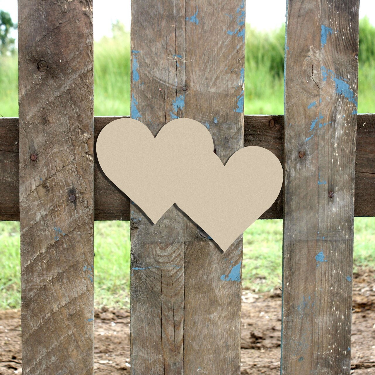 Wood Pine Shape, Long Heart, Unpainted Wooden Cutout Craft