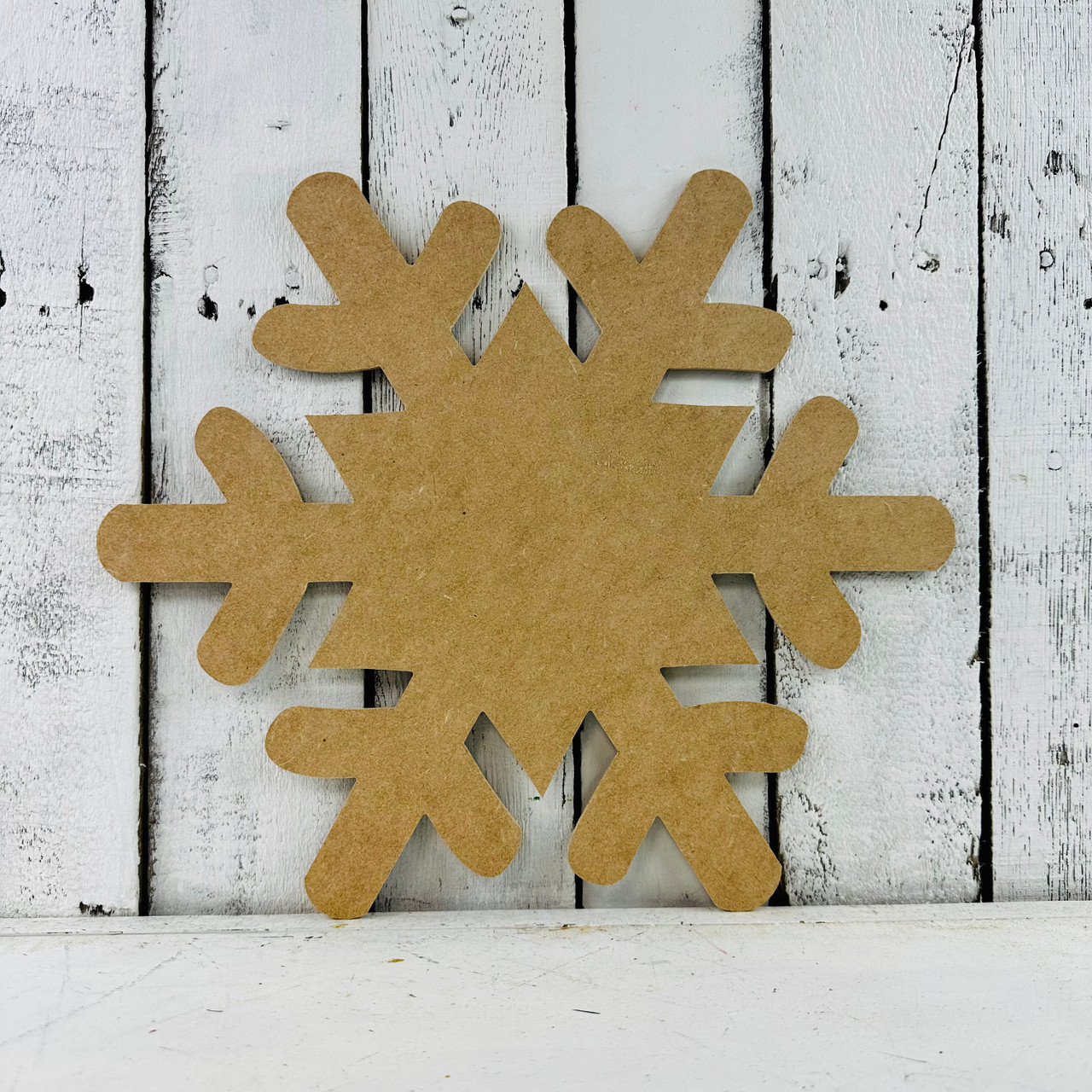 20 Snowflake #2 Unfinished Wood Cutout