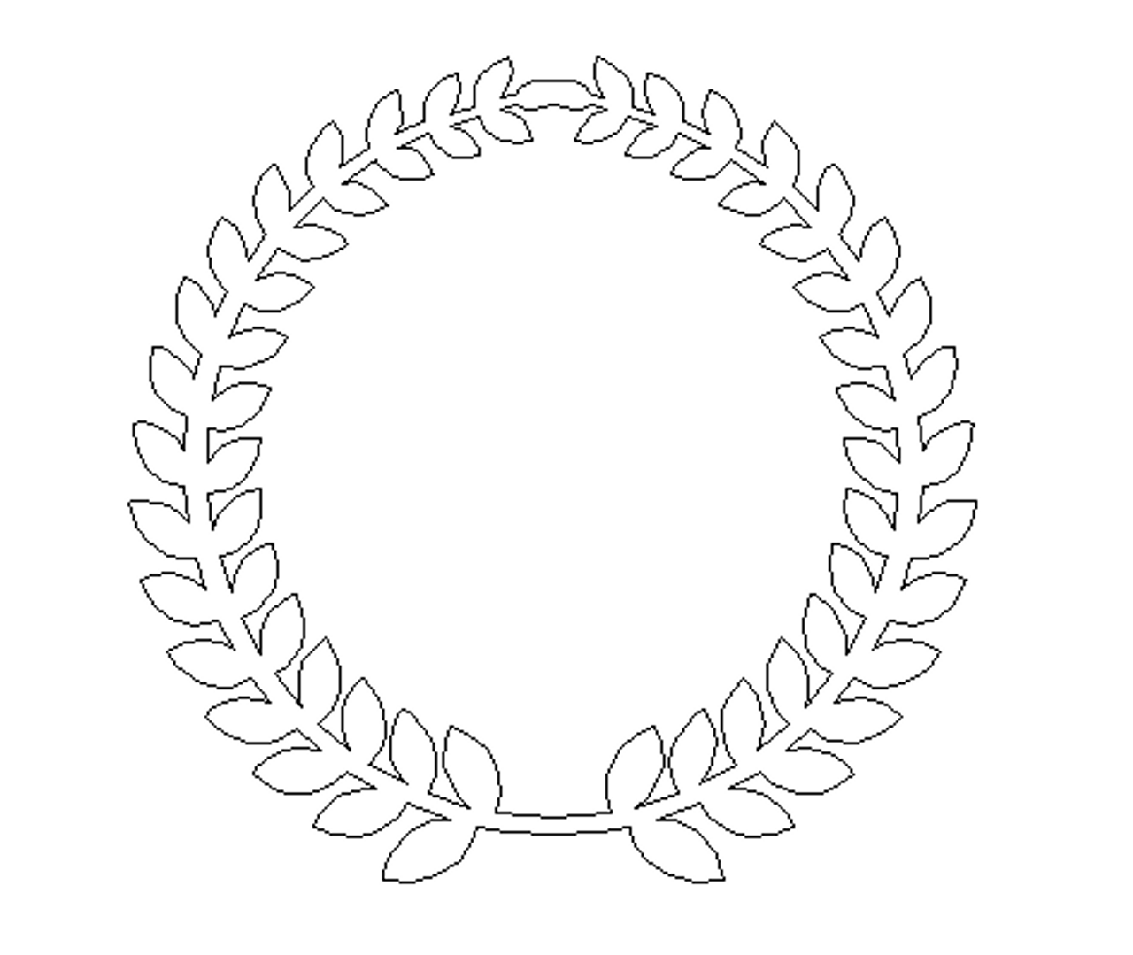 plain wreath coloring pages