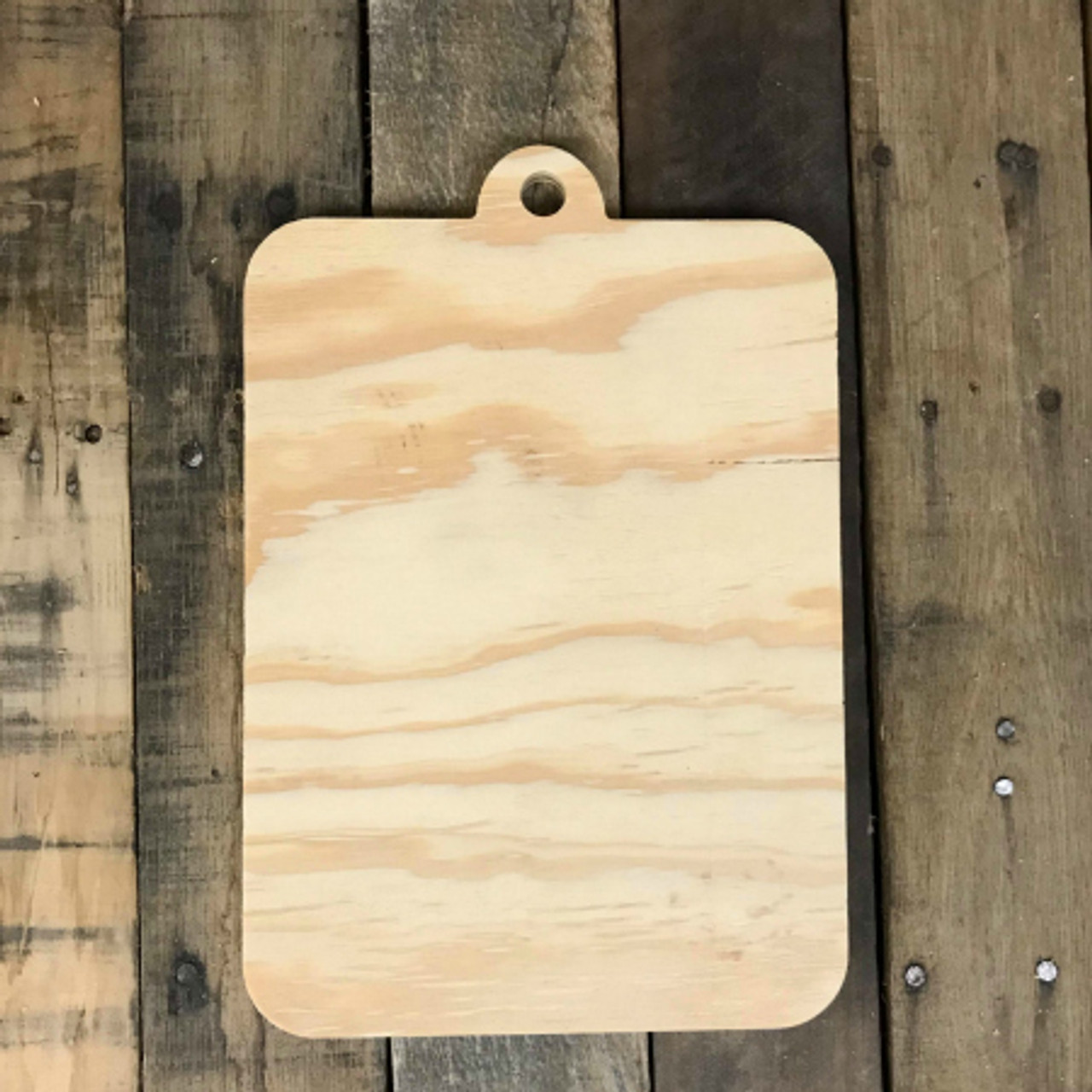 Buy Clipboard Wood Pine Cutout, Unpainted Wooden Shape
