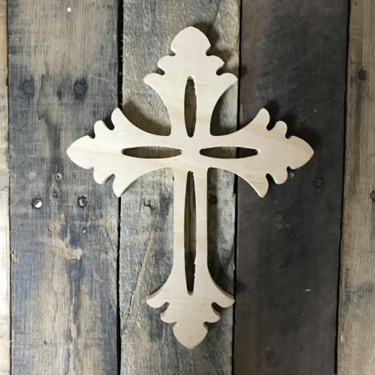 Unpainted Craft Cross, DIY Wooden Crosses, Wall Art Pine (16)
