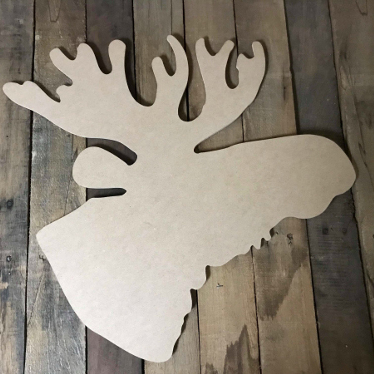 Moose Wood Shape, Wooden Moose Shape Blank, Unfinished Moose Cut out,  Shapes for Crafts DIY Wood Blank, Sign Making, Childrens Signs, Custom