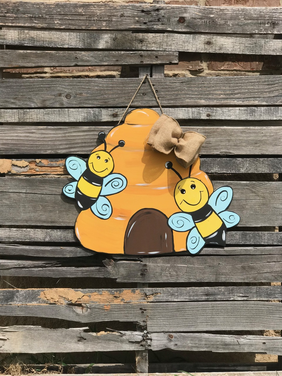 Bee Shape Unfinished Wood Cutouts Variety of Sizes