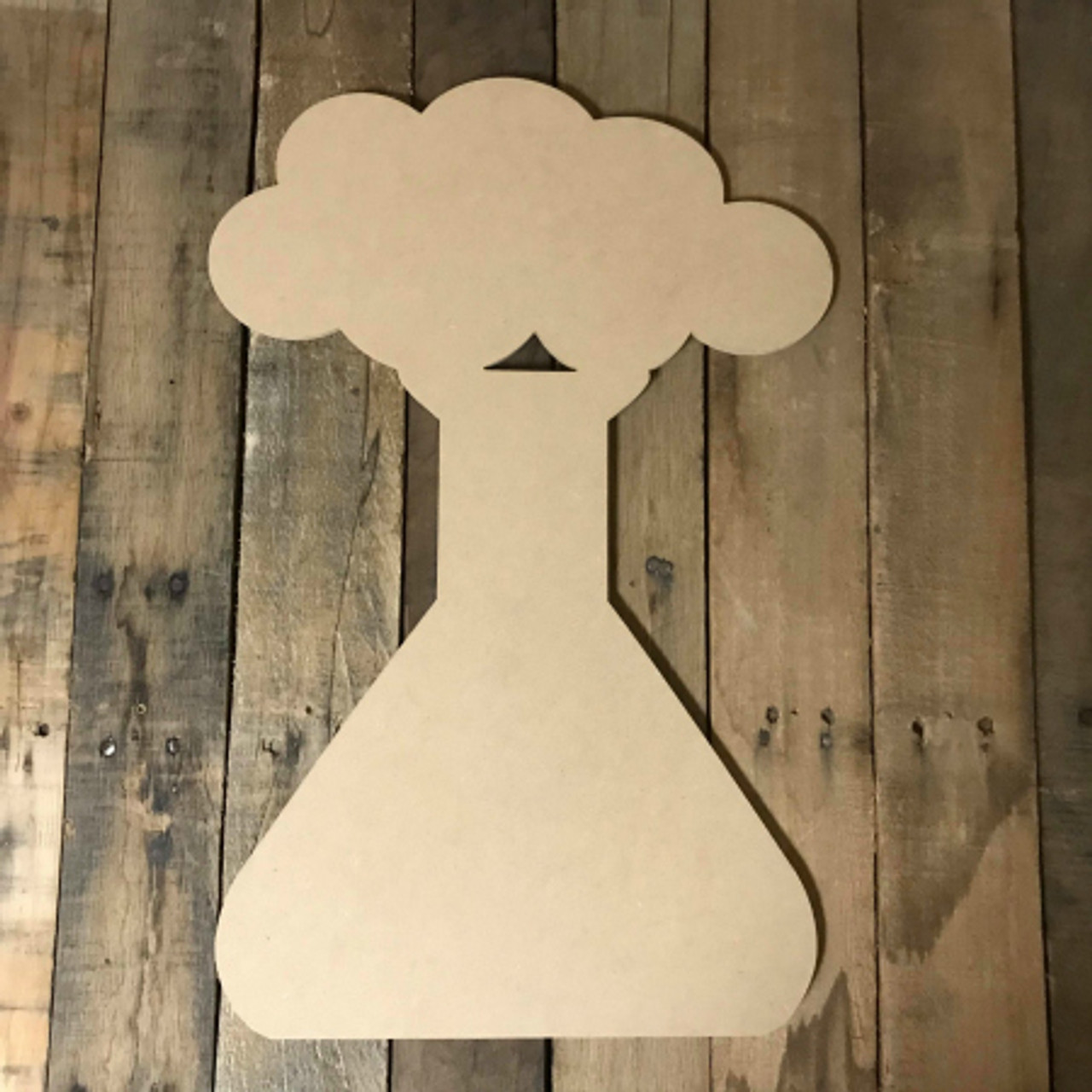 Unfinished Wooden Hand Print Cutout