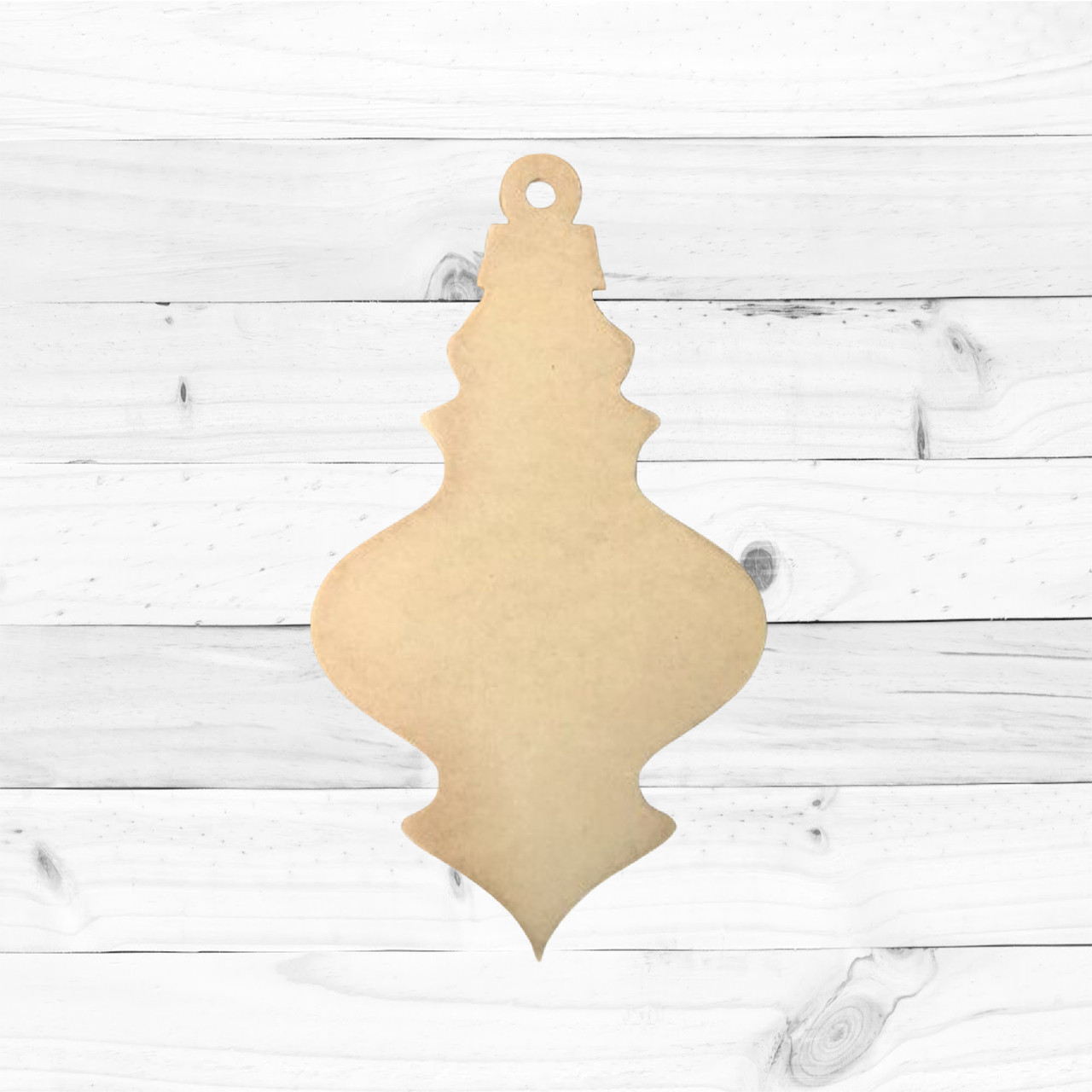 Arabesque ORNAMENT SHAPE Unfinished Wood - Various Sizes - Wooden Blanks-  Wooden Shapes - laser cut shape - Christmas crafts