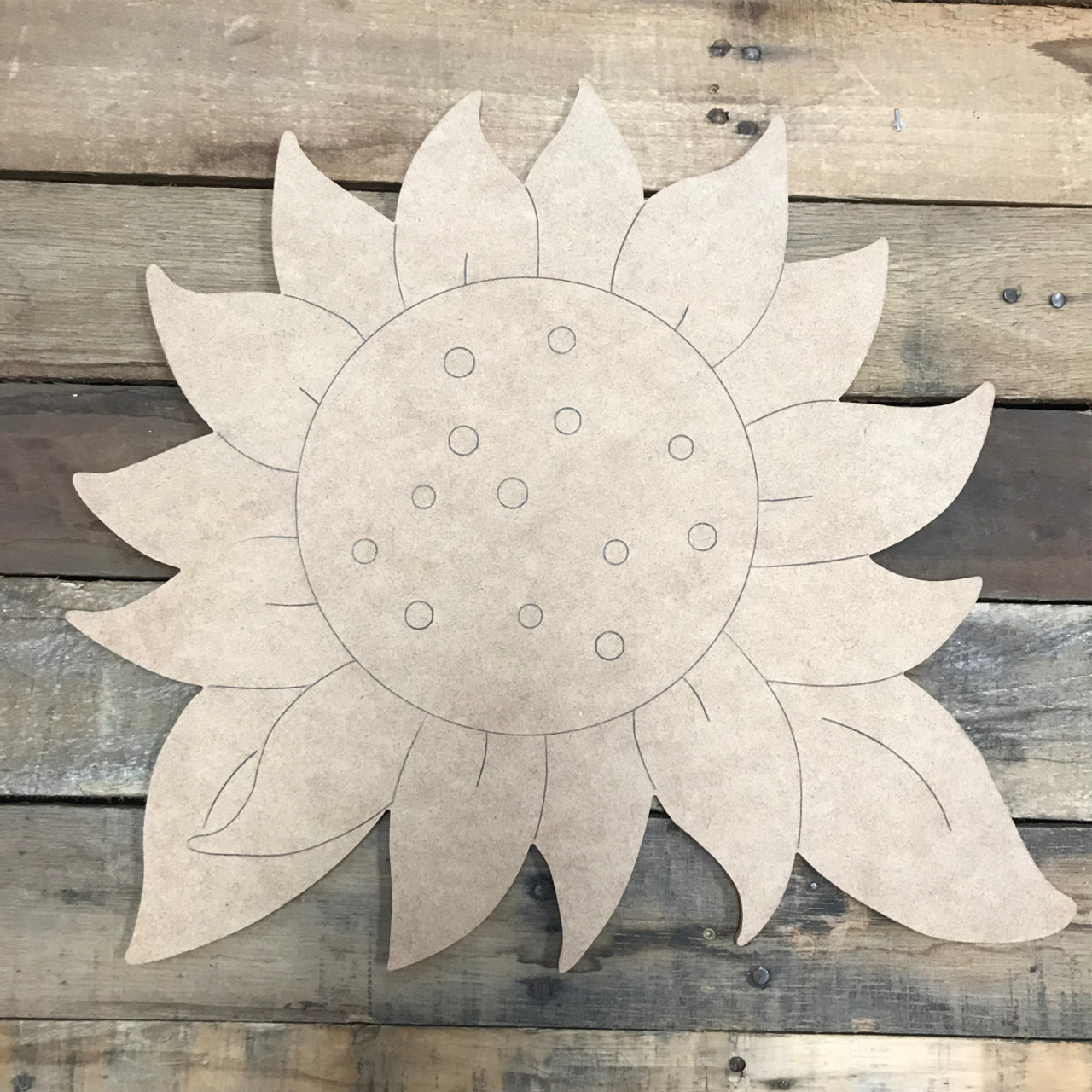 Wood Cut Outs Unfinished Craft Wood Board Blank Wooden Sign With Sunflower  Design Craft Wood Board To Enjoy DIY Time Decorate - AliExpress