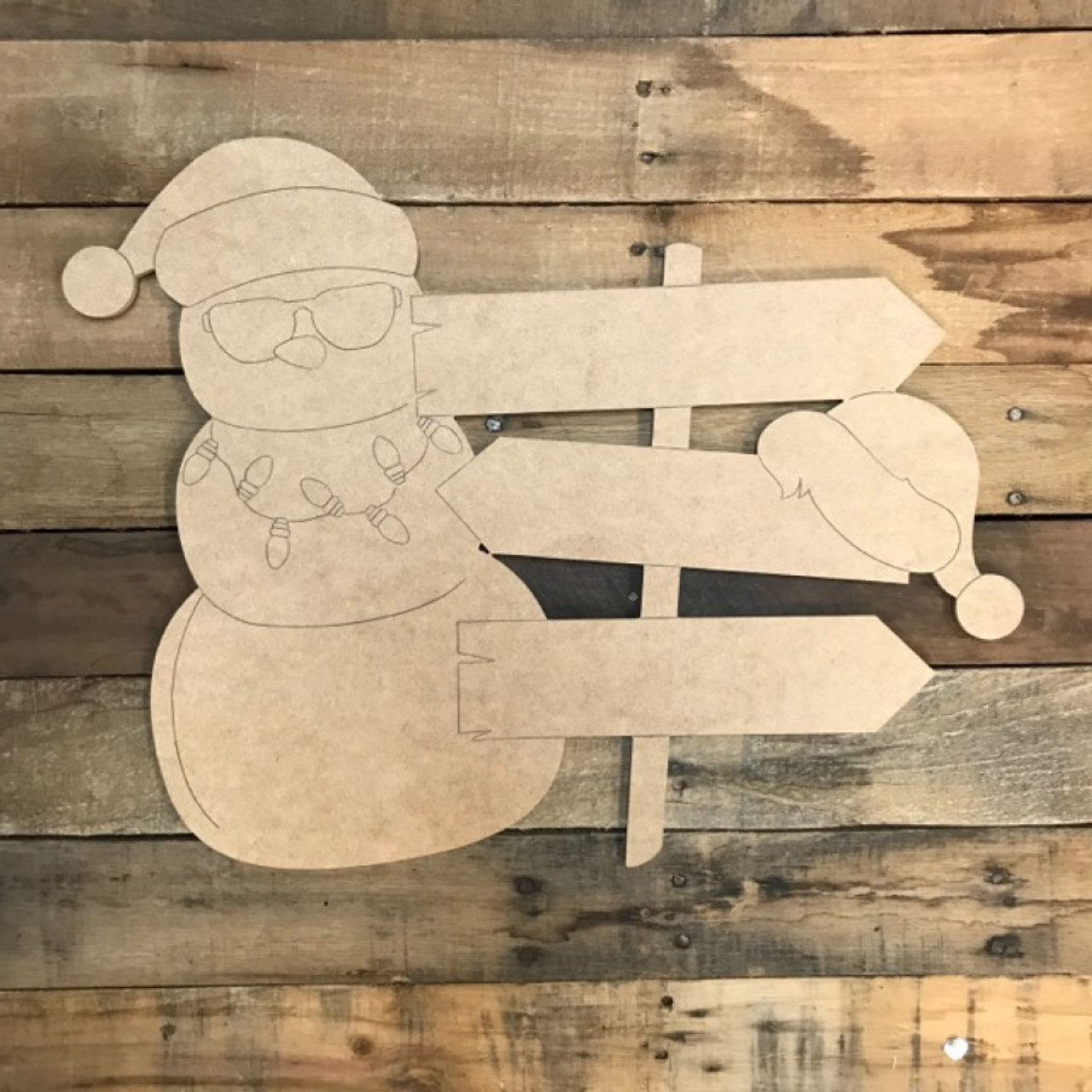 Buy Christmas Snowman Hat Cutout, Wood Sign Shape, Paint by Line