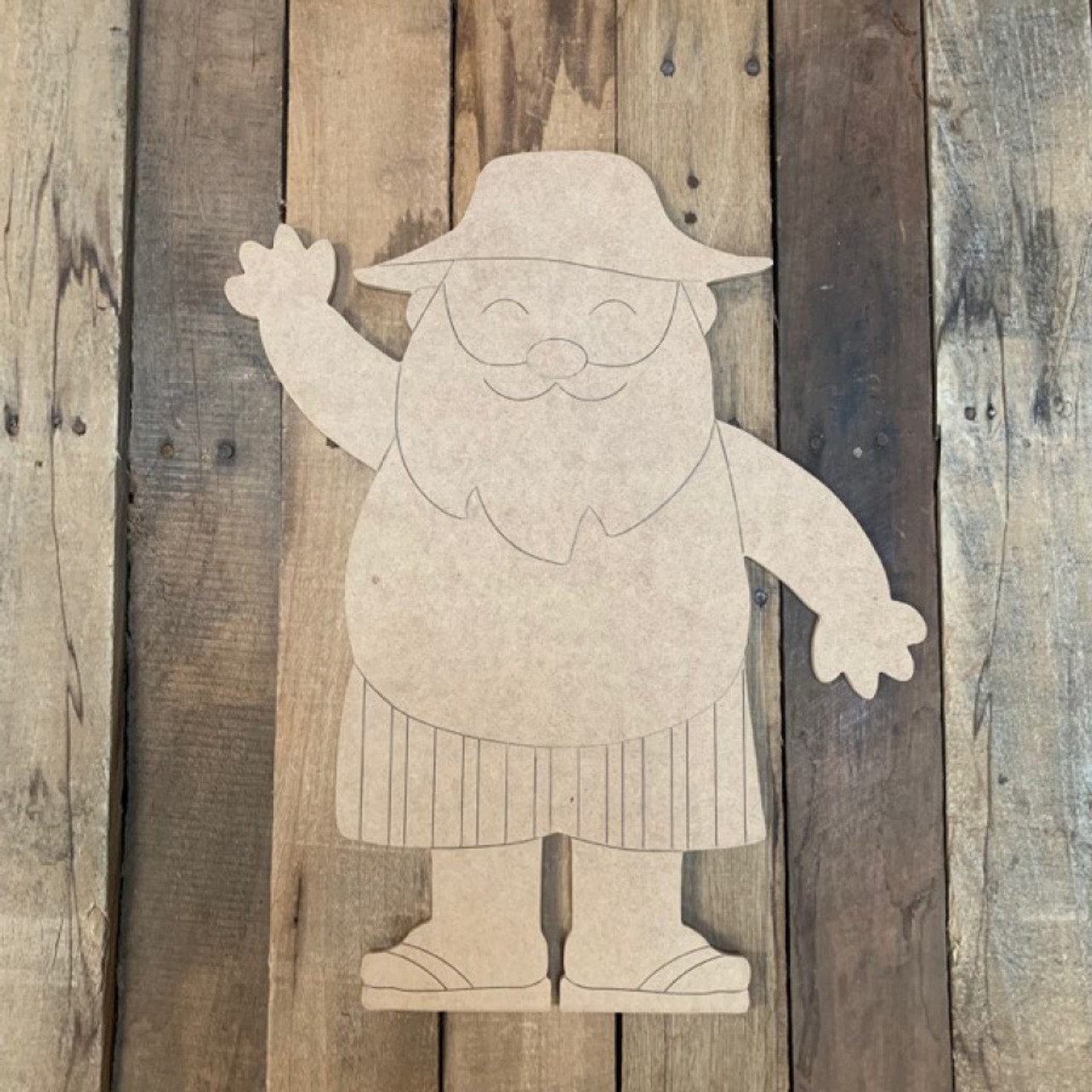 Buy Hohoho Santa Christmas Cutout, Wooden Shiplap Shape, Paint by Line