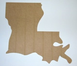 Buy Louisiana FDL and Pelican Cutout, Wood Shape, Paint by Line