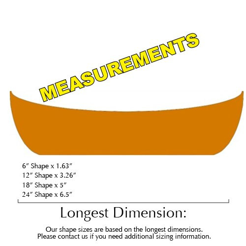 Canoe Unfinished Cutout, Wooden Shape Craft | Build A Cross
