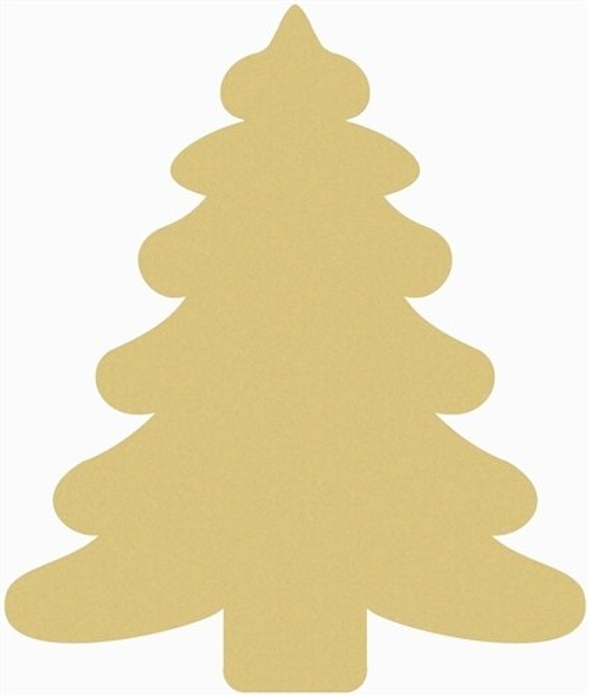 Get Online Paintable Wooden Christmas Tree Unfinished Cutout
