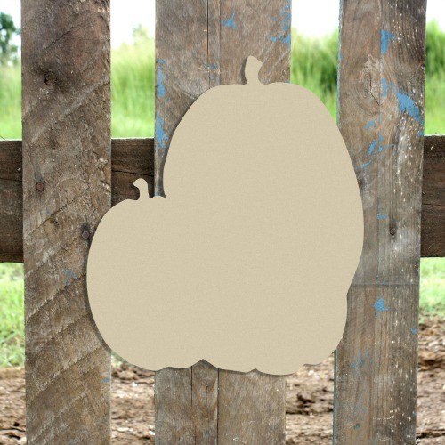 Wooden Pumpkin Shape, Unfinished Thanksgiving Cutout, DIY Craft