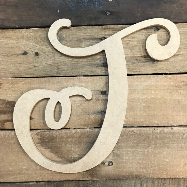 Buy Wooden Letters, Unfinished Cursive Letters, Janda Happy Days Font