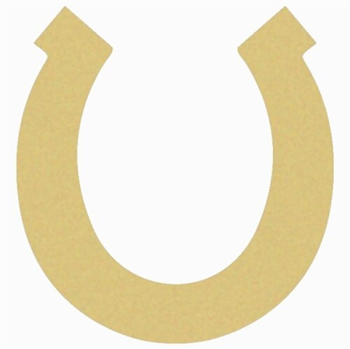 Buy Online Paintable Wooden MDF Horseshoe Unfinished Cutout