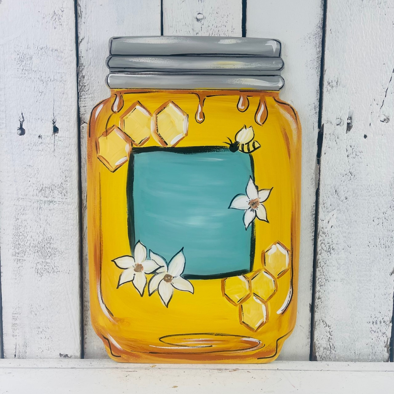 Buy Plain Mason Jar Cutout, Unfinished Wooden Craft, Paint By Line