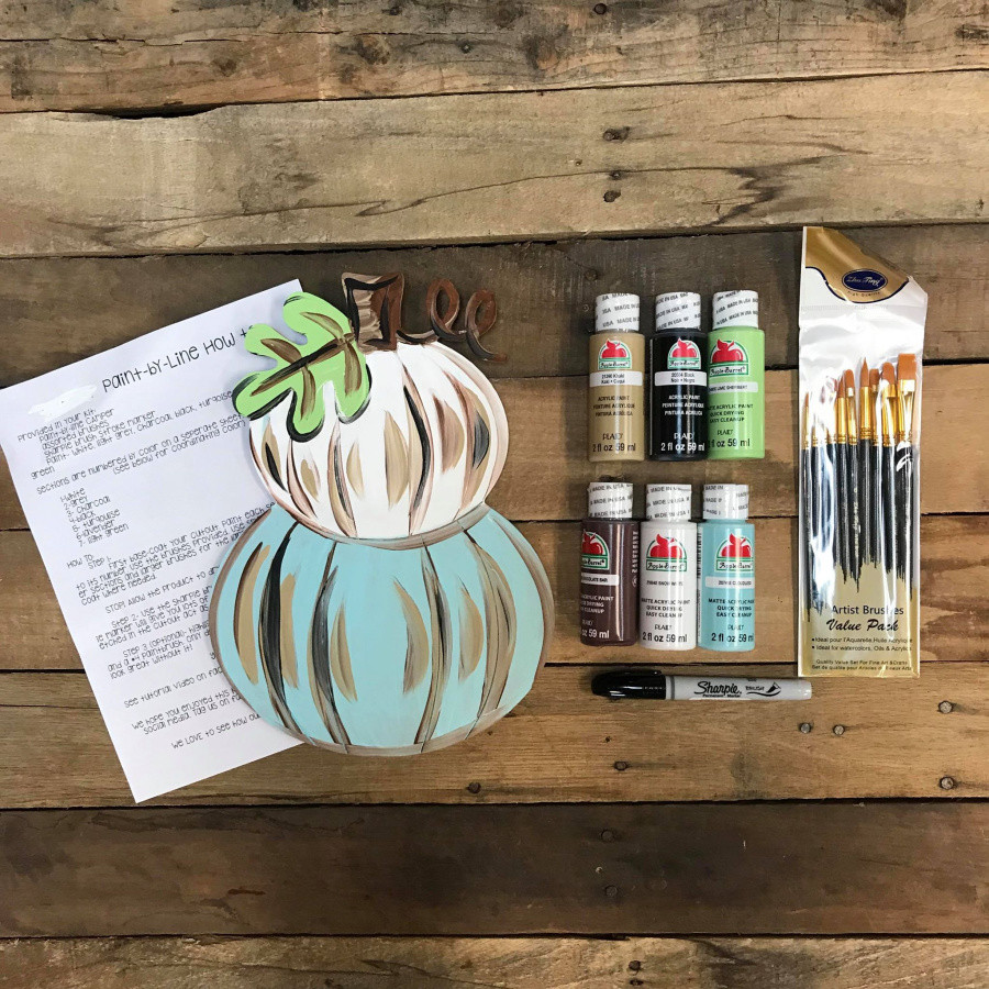 Buy Wide Pumpkin Paint Kit, Video Tutorial and Instructions