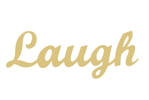 Unfinished Wooden Connected Word, Laugh, Alphabet Paintable DIY