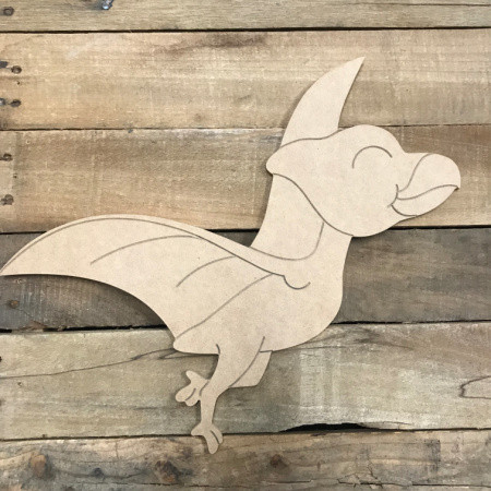 wooden dinosaur to paint
