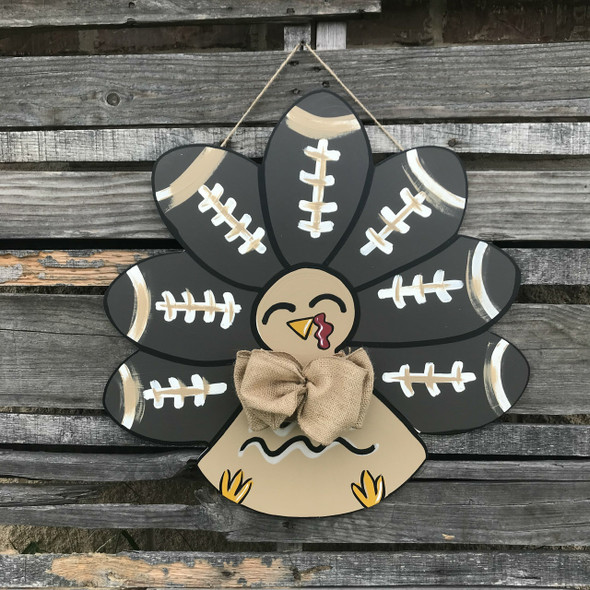 Unfinished Football Turkey, DIY Wooden Craft Shape Unfinished Football Turkey, DIY Wooden Craft Shape