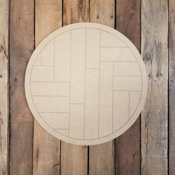 Geometric Art Pattern Circle-Unfinished Wood Shape