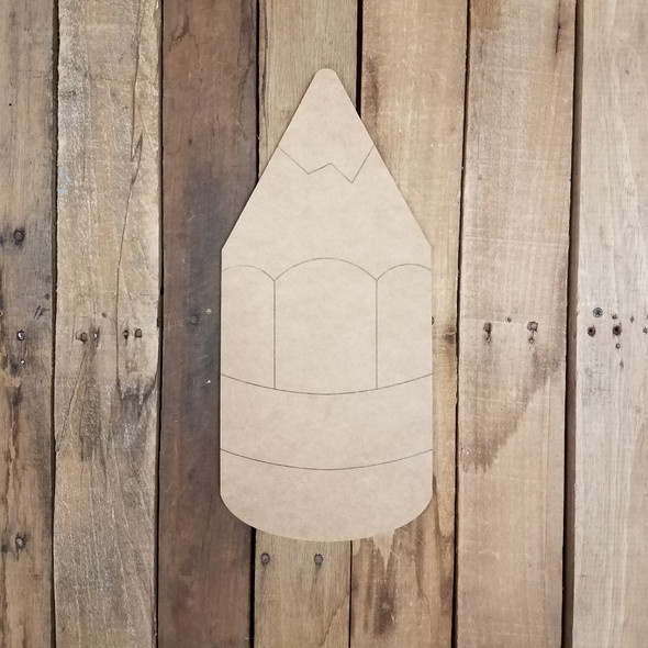 Buy Pencil Wooden Cutout, Unfinished Shape, Paint by Line