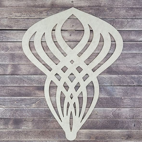 Tribal style ornament Design Boho Art, Wood Craft Cutout