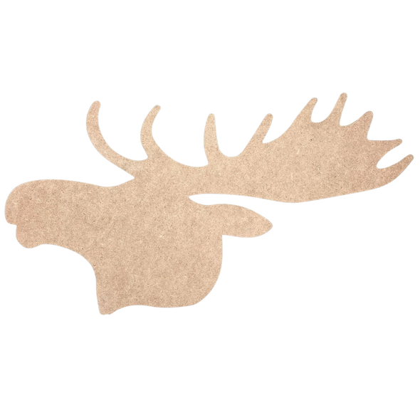 Elk Head Wall Art,  Christmas Craft Shape