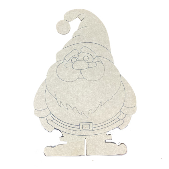 Santa Troll, Paint by Line, Christmas Craft Shape