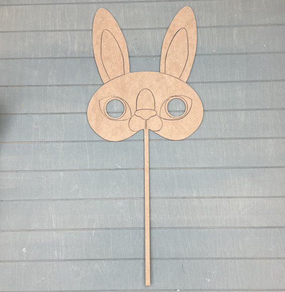 Photo Booth Prop, Bunny Mask, Unfinished Craft Product