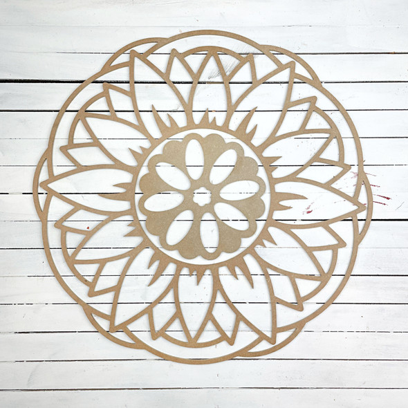 Medallion Outline, Unfinished Craft Shape