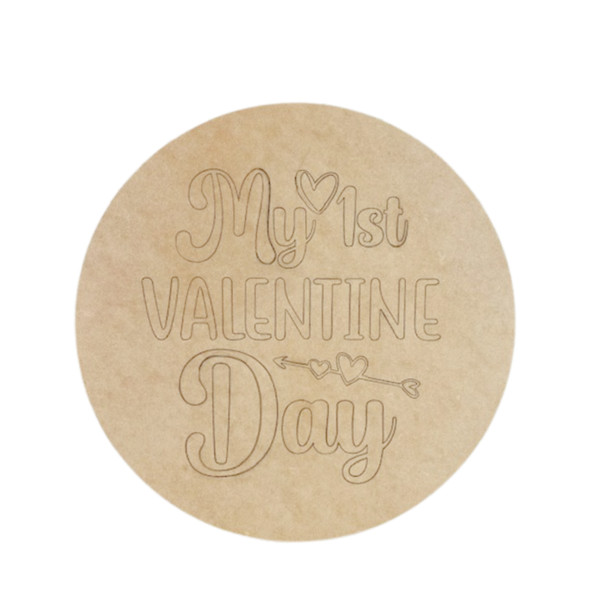 My first Valentines Day Heart, DIY Craft Art, Unfinished Craft