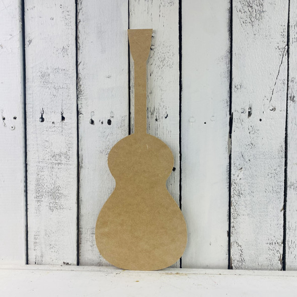 Unfinished Wooden Guitar Shape