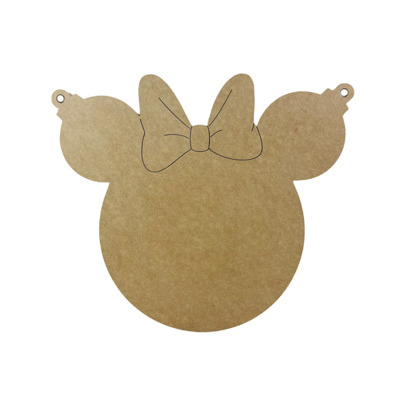 Unfinished Girl Mouse with Ornament Ears