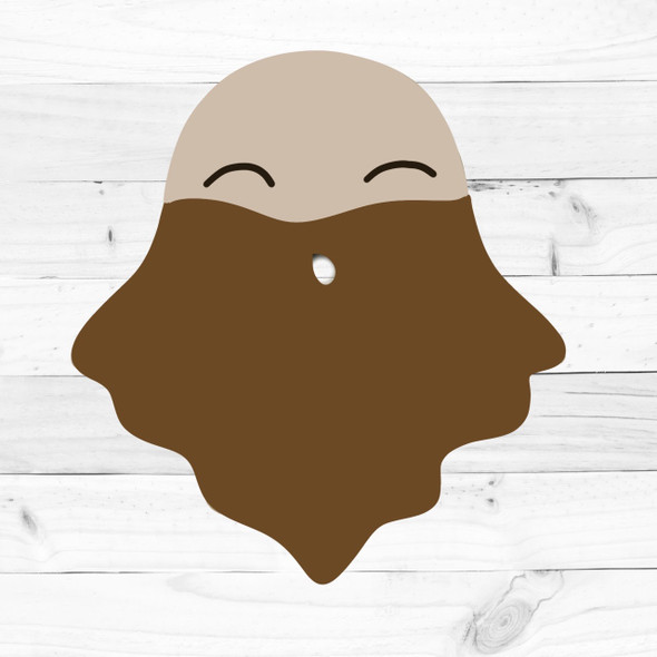 Gnome Beard, Kids Shape, Unfinished Wood Craft Shape