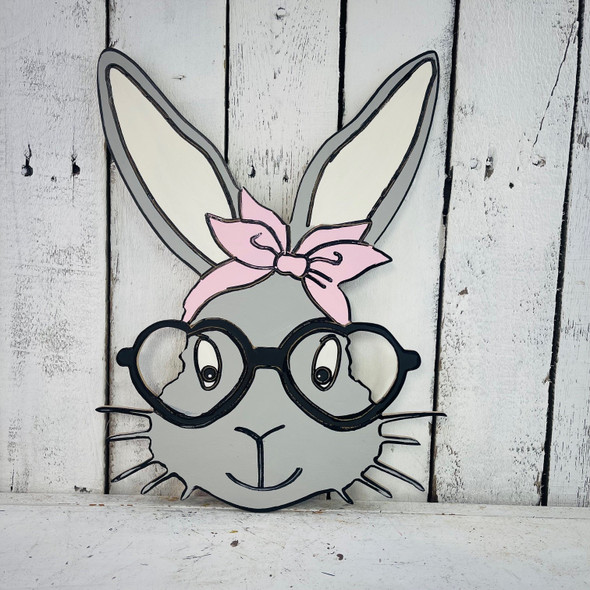 Finished Bunny with Glasses