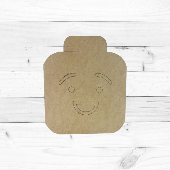 Unfinished Happy Building Block Character