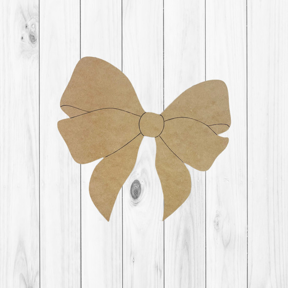 Hair Bow, Kids Shape Unfinished Wood Cutout