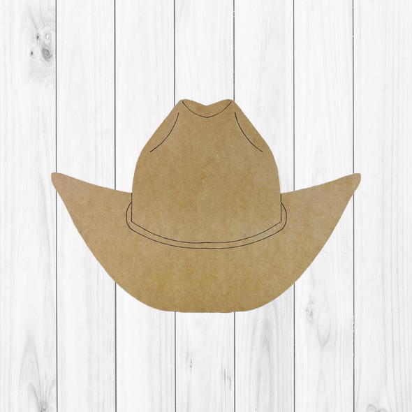 Cowboy Hat, Kids Shape Unfinished Wood Cutout
