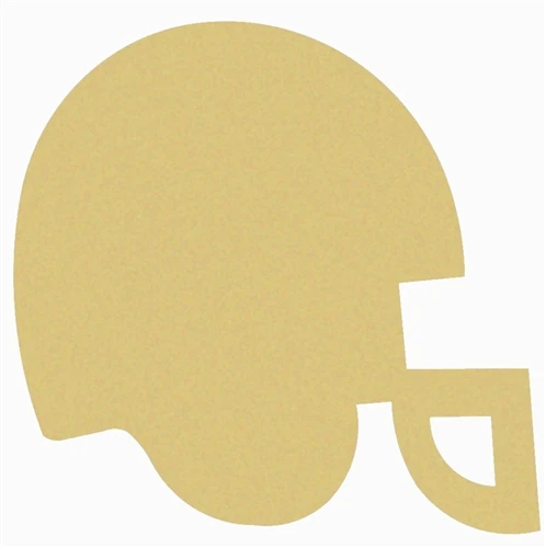 Helmet Unfinished Cutout, Wooden Shape, Paintable Wooden MDF