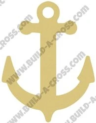 Chicago Anchor Unfinished Cutout, Wooden Shape, Paintable Wooden MDF