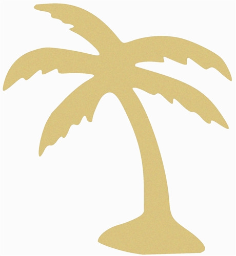 Palm Tree Unfinished Cutout, Wooden Shape, Paintable Wooden MDF