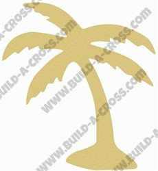 Palm Tree Unfinished Cutout, Wooden Shape, Paintable Wooden MDF