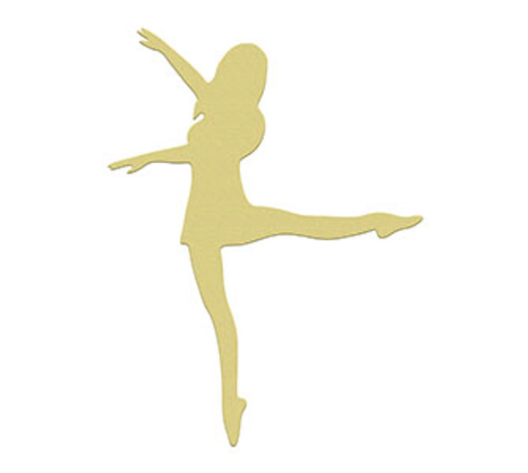 Ballerina 3 Unfinished Cutout, Wooden Shape, Paintable MDF DIY Craft