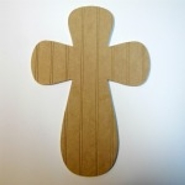 Unfinished Wooden Cross Beadboard  Paint-able Wall Hanging Stackable Cross 26